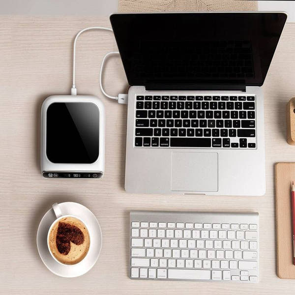 Desktop heating coasters